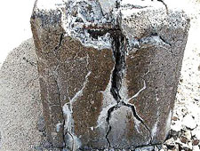 cracked mass concrete