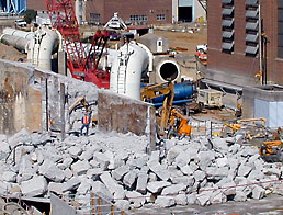 Penstock rubblized with Bustar expanding grout at Saluda Dam in South Carolina.